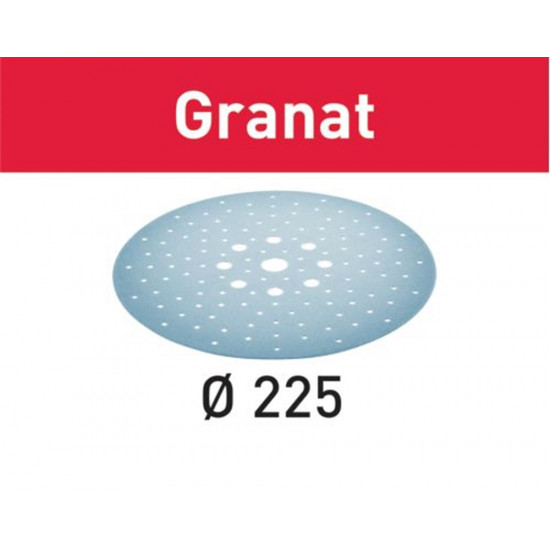 SCHUURPAPIER GRANAT STF D225/128 P180 GR/25