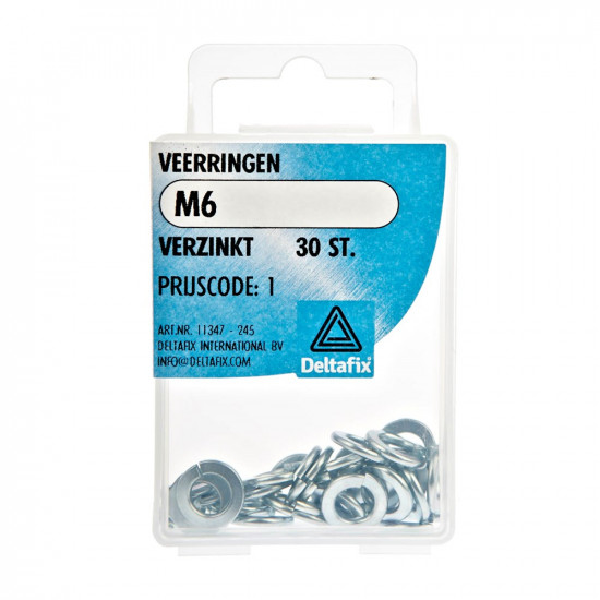 VEERRINGEN VERZINKT M6 30 ST